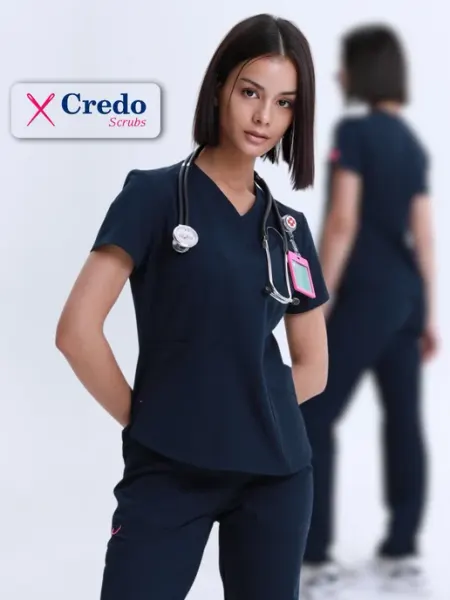 Credo scrubs Костюм медицинский стрейч с брюками хирургический
