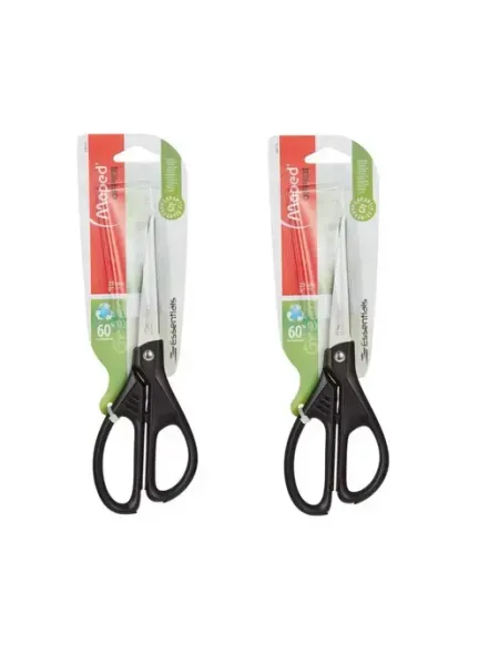 Ножницы ESSENTIALS GREEN, 210мм,пластиковые ручки, 2 шт MAPED