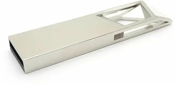 USB Флешка геометрия серебро 64GB