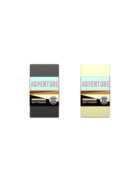 Ластик Adventure (в упаковке из 2 штук) ErichKrause