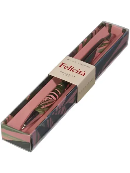 Ручка подарочная Felicita «ПАЛЬМОВЫЕ ЛИСТЬЯ» в футляре BRUNO VISCONTI