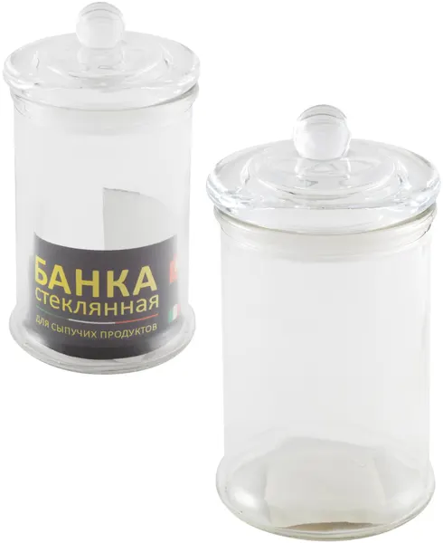 Банка для сыпучих продуктов Mallony, 19.5х7.5см, 0.4л