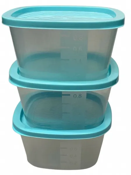 Набор пищевых контейнеров Good&Good Compact, квадратные, 3шт, 0.9л