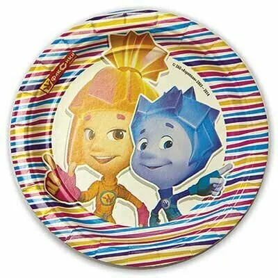 Тарелка Фиксики 17см 8шт/A