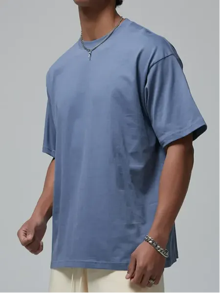 Футболка однотонная плотная хлопок премиум HI BRO WEAR