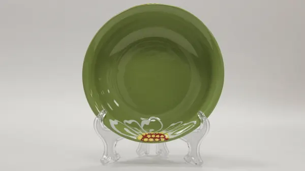 Миска средняя (Р, Зел.), глина, Псковский гончар
