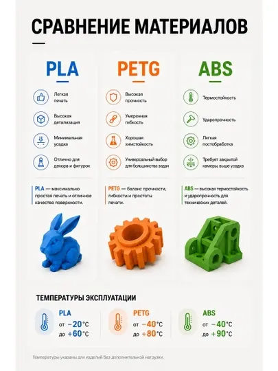 PETG филамент для 3D-принтера и 3D-ручки - Моделирование