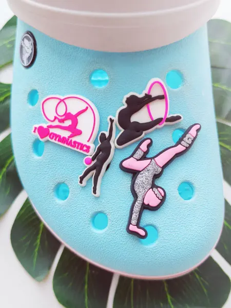 Fun_Jibz Джибитс Гимнастка Гимнастика набор украшений на Crocs
