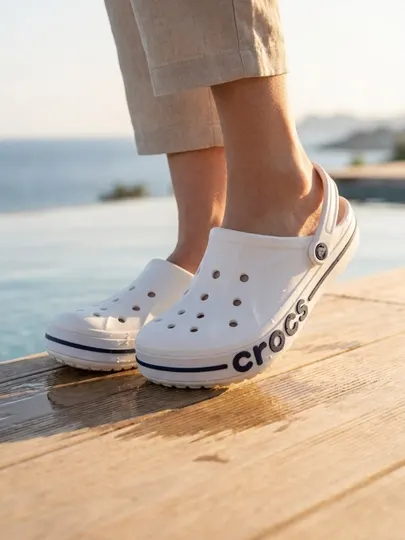 Мужские тапочки Crocs LUX, очень легкие и мягкие