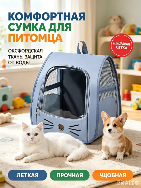 Crocus-Life Переноска для кошек и собак средних пород сумка для животных
