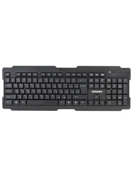 Беспроводная клавиатура SONNEN KB-5156 104 клавиши черная