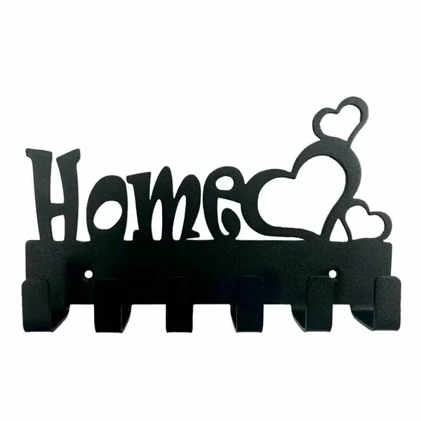 Ключница Gala "Love Home", металл, полимерная краска, 6 крючков,250х17х149 мм