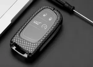 Защитный, металлический чехол футляр MyPads M-171881 для автомобильного смарт ключа Крайслер JEEP ДЖИП ЧИРОКИ, с логотипом Jeep Renegade Compass Grand Cherokee