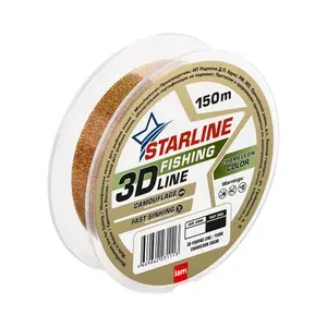 Монофильная 3D леска для летней и зимней рыбалки STARLINE 3D (хамелеон) 1 шт. по 150 м; 0.32 мм / 7,3кг