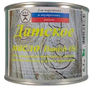 ОБЗ Масло для дерева, Масляная, Шелковисто-матовое покрытие, 0,5 л, светло-коричневый, коричневый