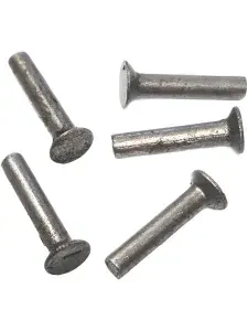 Заклепка 5x20 стальная, без покрытия ГОСТ 10300-80 (DIN 661) с потайной головкой (30шт)
