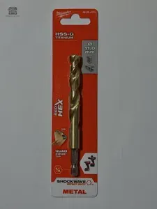 Сверло по металлу RedHEX HSS-G TiN 11*125мм 48894725 Milwaukee Милуоки