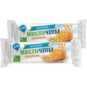 Печенье из мюсли, Leti Мюсличенье классические 110г - 2 штуки