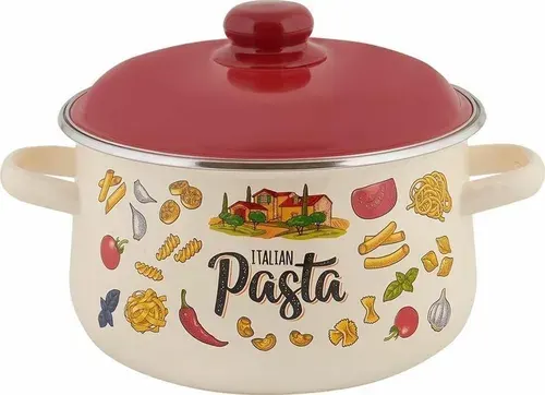 Кастрюля 1с45я эмаль конич Pasta ITALIAN 2,0л