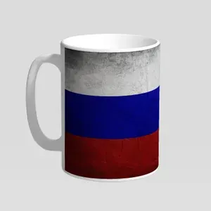 Кружка, Флаг Российской Федерации 2, в белой подарочной коробке