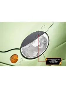 Накладки на фары реснички для автомобиля Daewoo Matiz 2000-2015,глянец под покраску, тюнинг накладка на передние фары