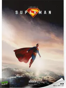 Постер Супермен (Superman, 2025), по мотивам фильма, постер на стену для интерьера, киноплакат для дома и офиса, А3 (420х297 мм), ПП