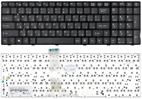 Клавиатура для MSI CX620 GT660 p/n: V111922AK1, V111922AK3, V111922BK1, V111922AK2