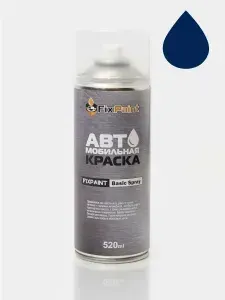 Краска MERCEDES-BENZ, код 373U, ATLANTIC BLUE, автомобильная эмаль FixPaint Spray в аэрозольном баллончике 520 мл