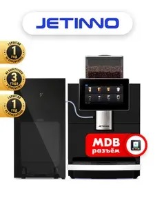 Jetinno JL15 VIVA-ST-MW PRO + умный холодильник MС13D с контейнером для молока на 4,5 литра, кофемашина автоматическая на живом молоке с MDB