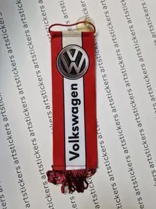 Вымпел на присоске VOLKSWAGEN, двусторонний, ткань, аксессуар для авто, 5,5х20см