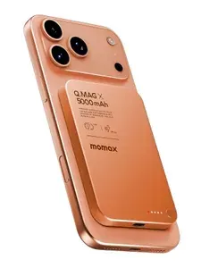 Магнитный внешний аккумулятор Momax Q.Mag X Magnetic 5000 mAh - оранжевый