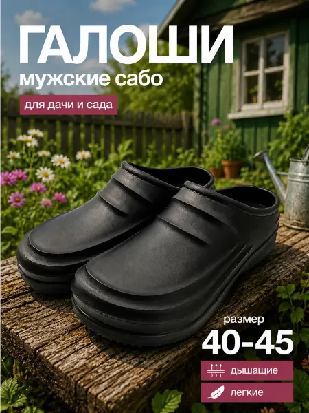 D-CHIK Галоши резиновые без утеплителя со стелькой