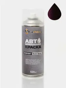 Краска AUDI, код 6904, BLACK VELVET, автомобильная эмаль FixPaint Spray в аэрозольном баллончике 520 мл