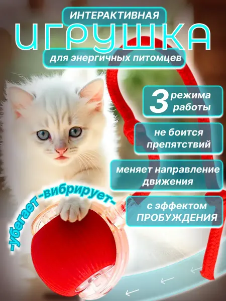 D&Z Twins Игрушка для кошек интерактивная Умный мяч