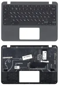 Клавиатура для ноутбука Acer Chromebook C731, C731T Series, p/n: FAZHM001010, черная с черным топкейсом