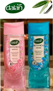 DALAN Botanica Пион+Орхидея Натуральный парфюмированный гель для душа 450 мл (Турция)