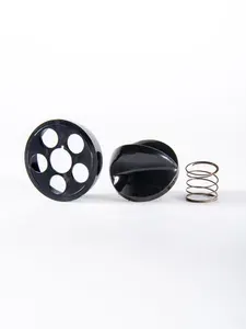 Ручка для газовой плиты DARINA, черная, короткая ножка