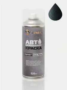 Краска NISSAN, код RBD, DARK BLUE, автомобильная эмаль FixPaint Spray в аэрозольном баллончике 520 мл
