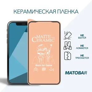 Керамическая пленка-стекло для Xiaomi POCO F7 Ultra и POCO F7 Pro, матовая, СТЕКЛОВИЧ