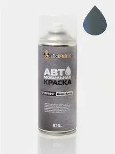 Краска NISSAN, код KBZ, SLATE GRAY, автомобильная эмаль FixPaint Spray в аэрозольном баллончике 520 мл