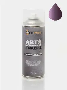 Краска PEUGEOT, код KPH, PLUM, автомобильная эмаль FixPaint Spray в аэрозольном баллончике 520 мл