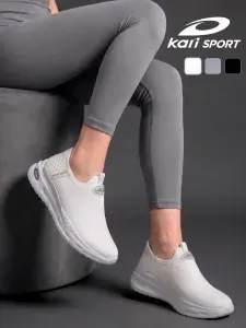 Слипоны Kari SPORT женские белые летние дышащие
