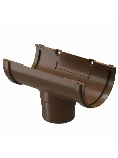 Docke Воронка желоба пластиковая d120-80 мм Standard коричне