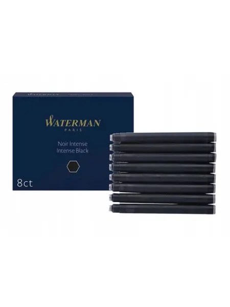Картриджи чернильные WATERMAN, комплект 8 шт., черные, S0110850