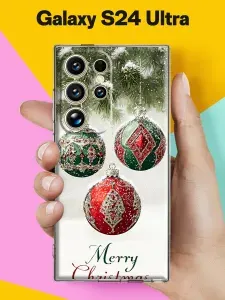 Новогодний чехол на Samsung S24 Ultra Праздничный шампанский вечер для Самсунг С24 Ультра