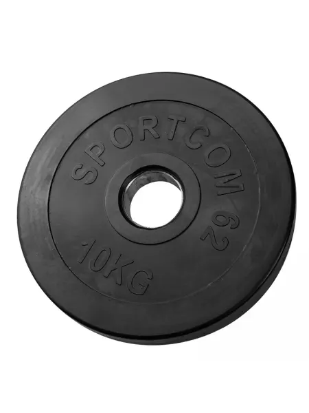 Sportcom Диск обрезиненный Спортком62 с втулкой 10 кг (d51)