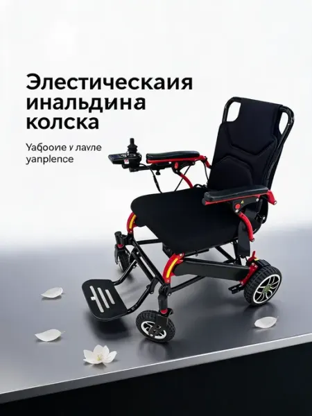 Легкая складная электрическая коляска W2301 для пожилых