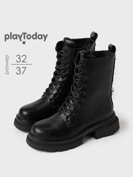 Ботинки демисезонные на массивной подошве для подростка PlayToday