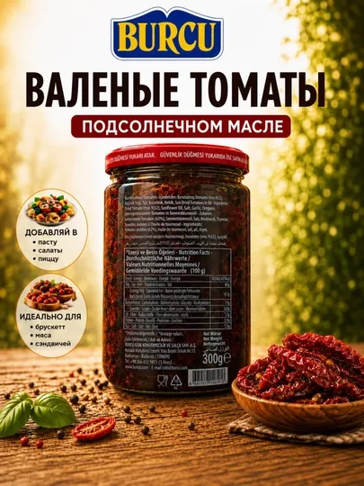 Томаты вяленые в подсолнечном масле - Соусы