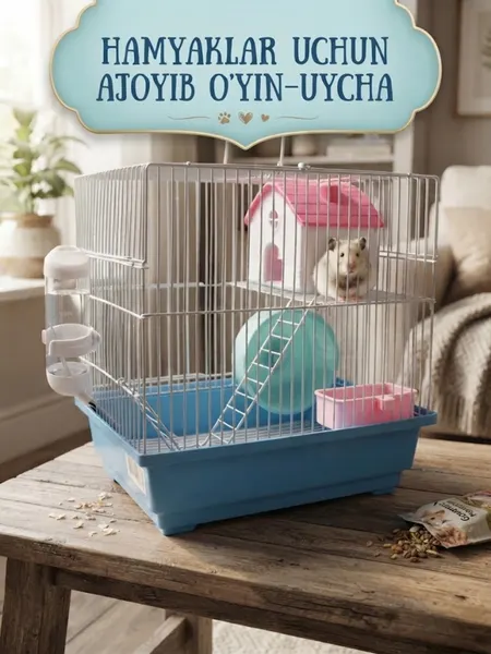 Игровой площадочный домик для грызунов и хомяков, 30х23х31 см - Клетки и домики